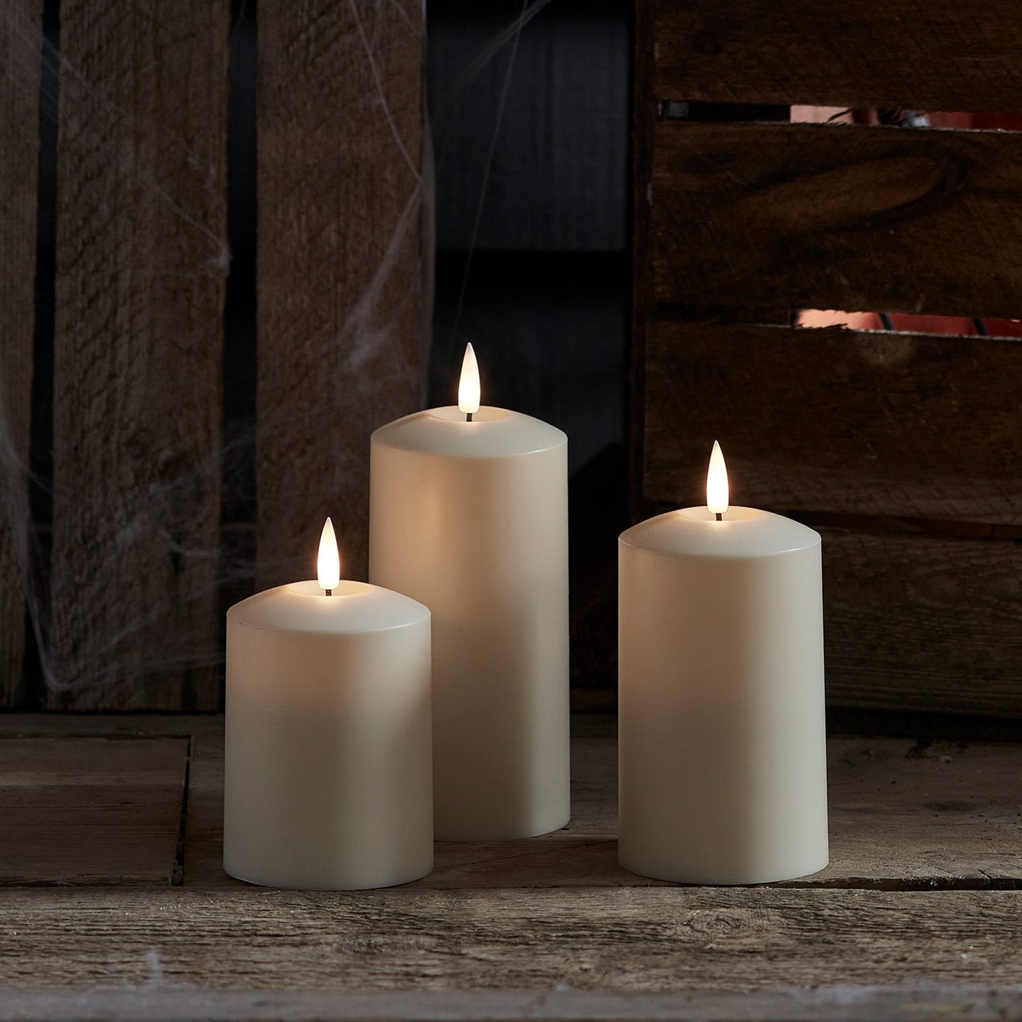 TruGlow® Waterproof Outdoor Candle Trio