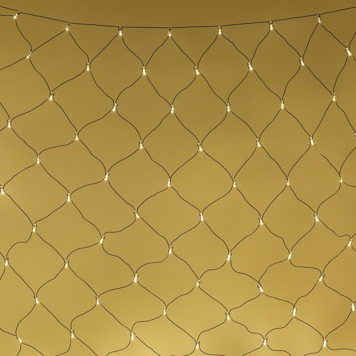 Core Connect 2m x 2m 140 Warm White Connectable Net Lights Green Cable