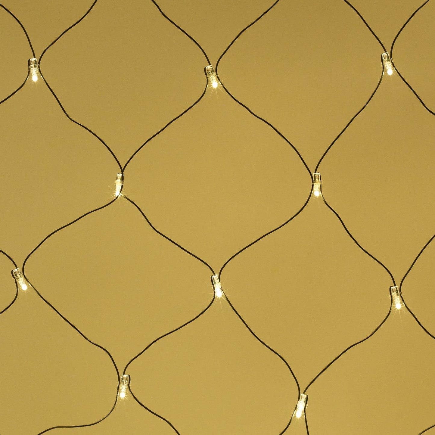 Core Connect 2m x 2m 140 Warm White Connectable Net Lights Green Cable