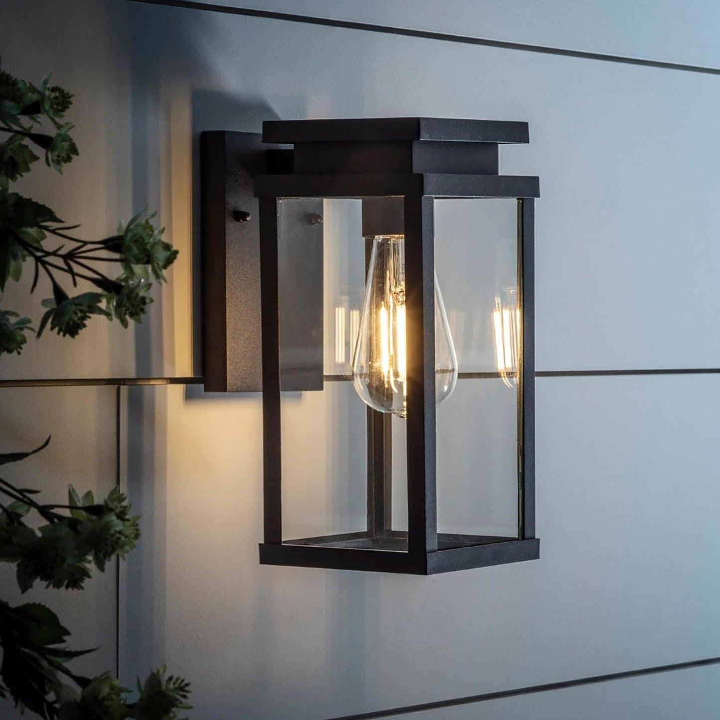 Ebony Lantern Wall Light