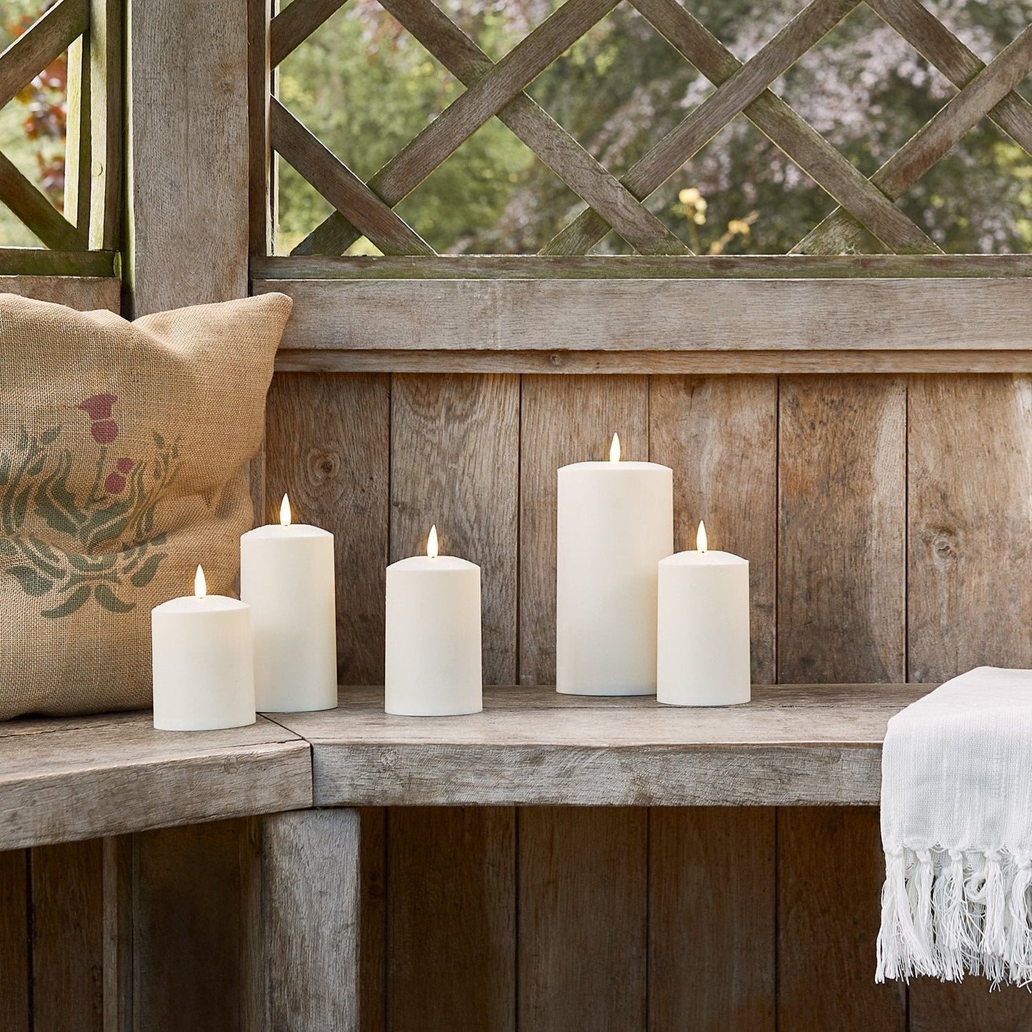 TruGlow® Waterproof Outdoor Candle 15cm