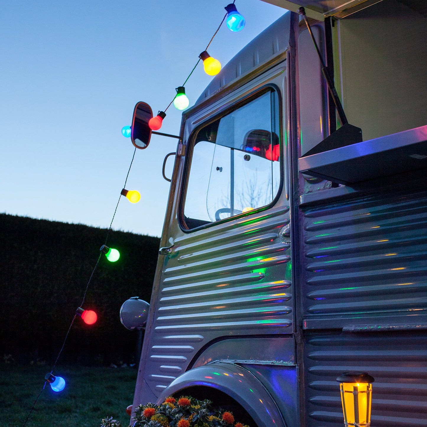 30 Multi Coloured Plug In Fiesta Festoon Lights